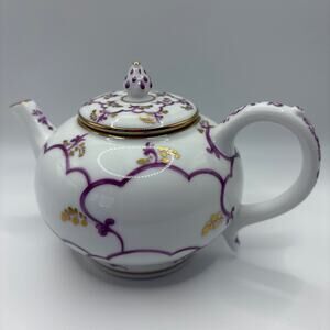 1985 Franklin Mint Venice Teapot Victoria & Albert Museum Fine Porcelain Japan